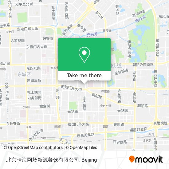 北京晴海网场新源餐饮有限公司 map