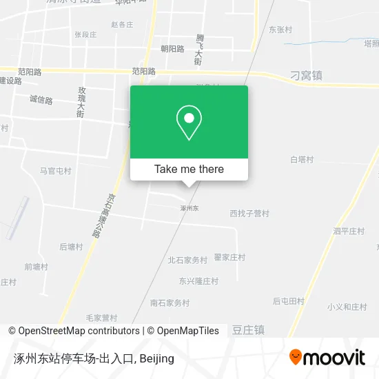 涿州东站停车场-出入口 map