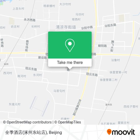 全季酒店(涿州东站店) map