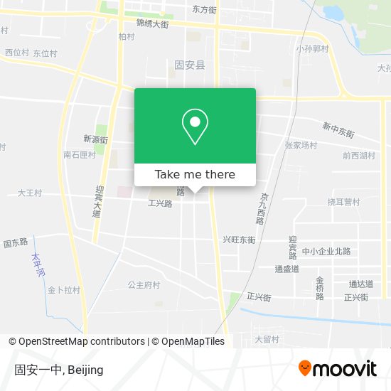 固安一中 map