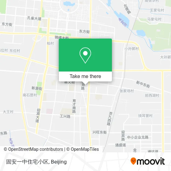 固安一中住宅小区 map