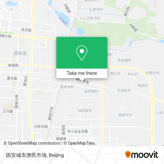 固安城东便民市场 map