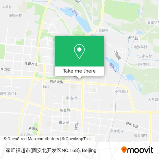 家旺福超市(固安北开发区NO.168) map