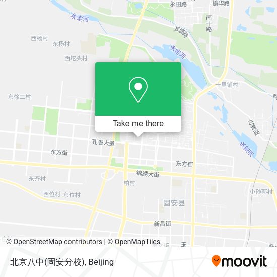 北京八中(固安分校) map