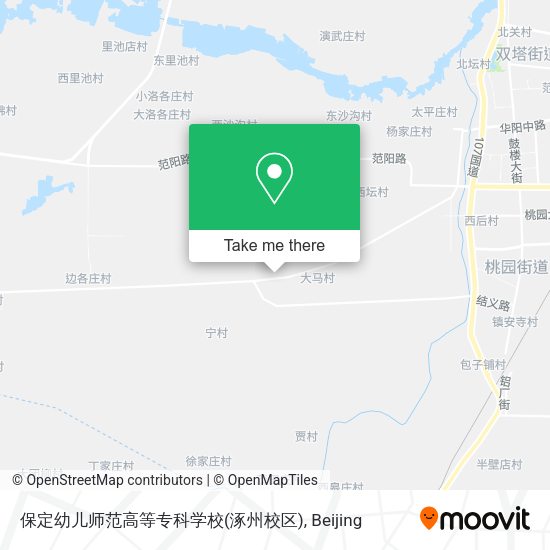 保定幼儿师范高等专科学校(涿州校区) map