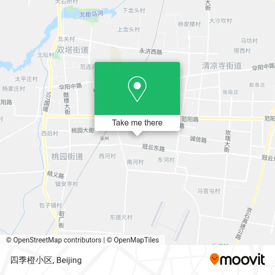 四季橙小区 map