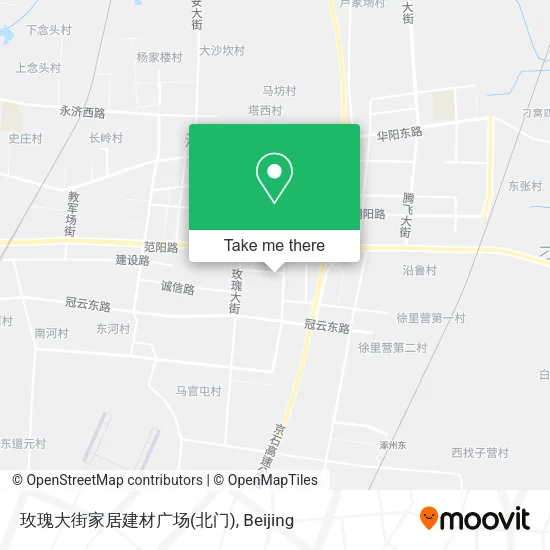玫瑰大街家居建材广场(北门) map