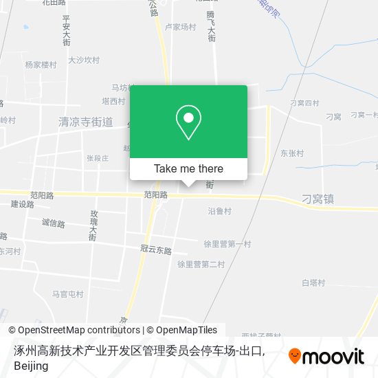 涿州高新技术产业开发区管理委员会停车场-出口 map