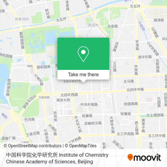 中国科学院化学研究所 Institute of Chemistry Chinese Academy of Sciences map