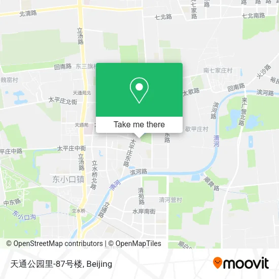 天通公园里-87号楼 map
