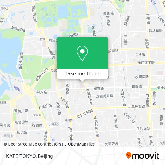 KATE TOKYO map