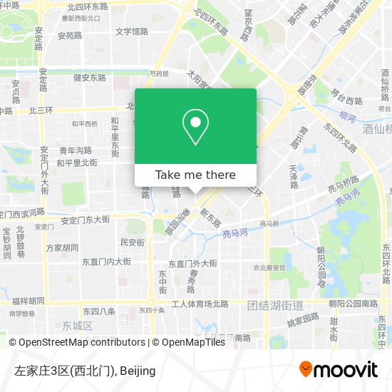 左家庄3区(西北门) map