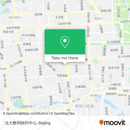 法大数码快印中心 map