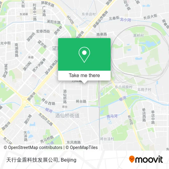 天行金盾科技发展公司 map