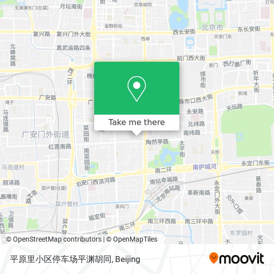 平原里小区停车场平渊胡同 map