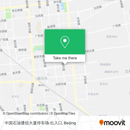 中国石油通信大厦停车场-出入口 map