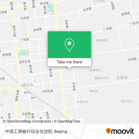 中国工商银行综合信贷部 map