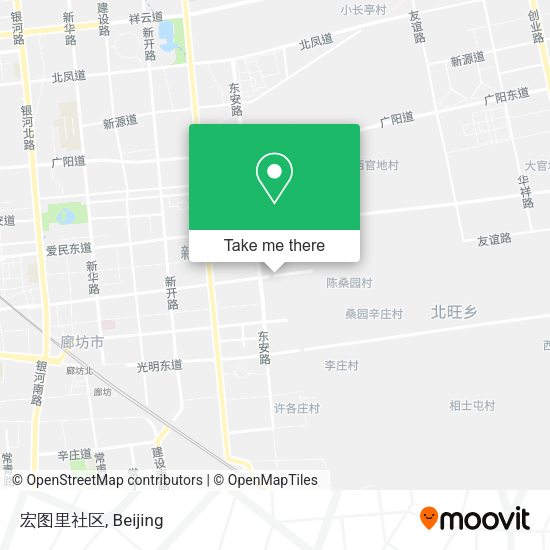 宏图里社区 map
