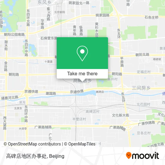 高碑店地区办事处 map