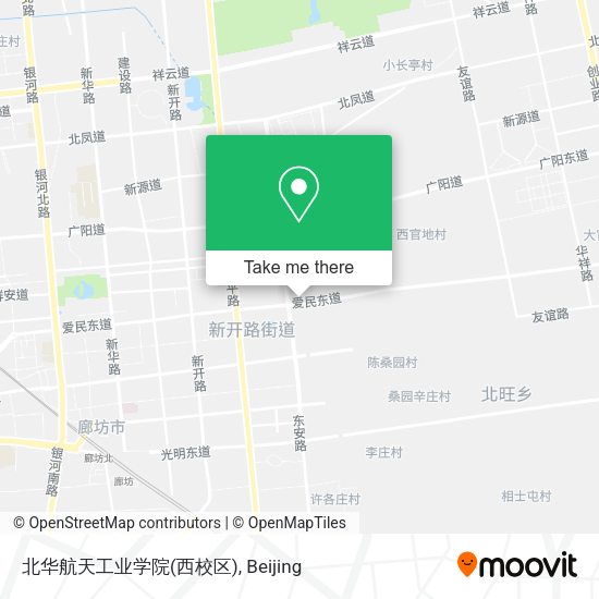 北华航天工业学院(西校区) map