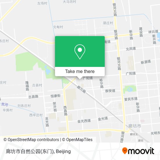 廊坊市自然公园(东门) map