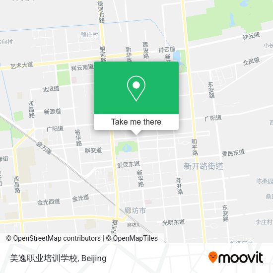 美逸职业培训学校 map