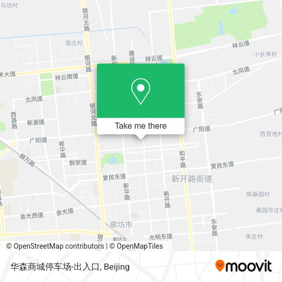 华森商城停车场-出入口 map