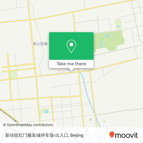 新动批红门服装城停车场-出入口 map