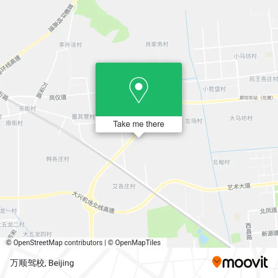 万顺驾校 map