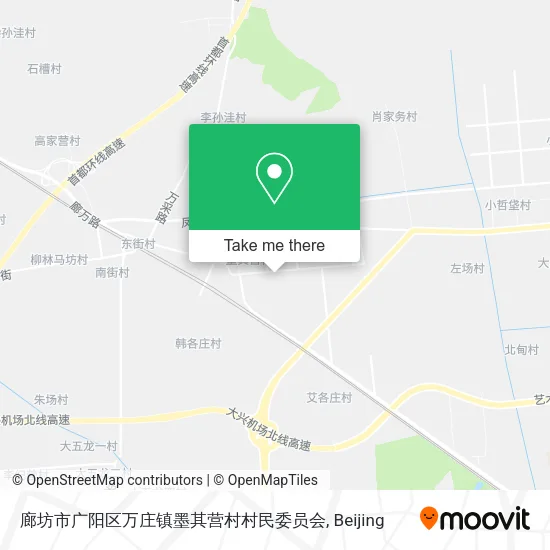 廊坊市广阳区万庄镇墨其营村村民委员会 map