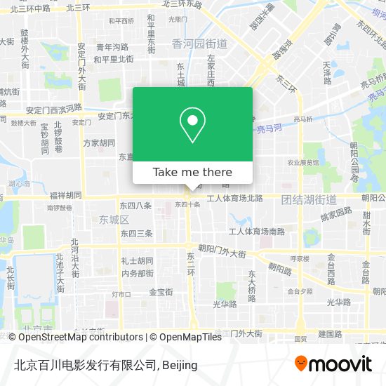 北京百川电影发行有限公司 map