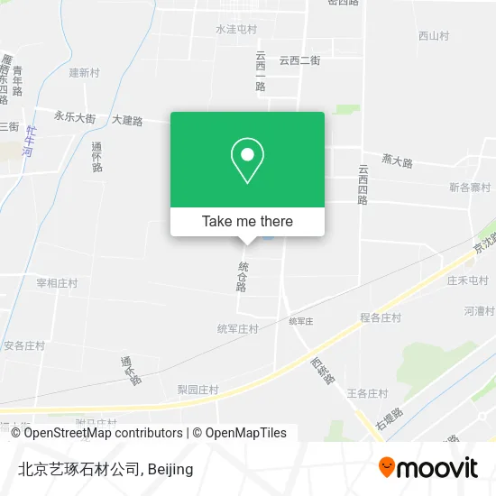 北京艺琢石材公司 map