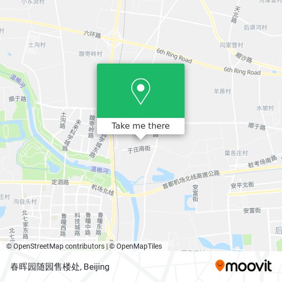 春晖园随园售楼处 map