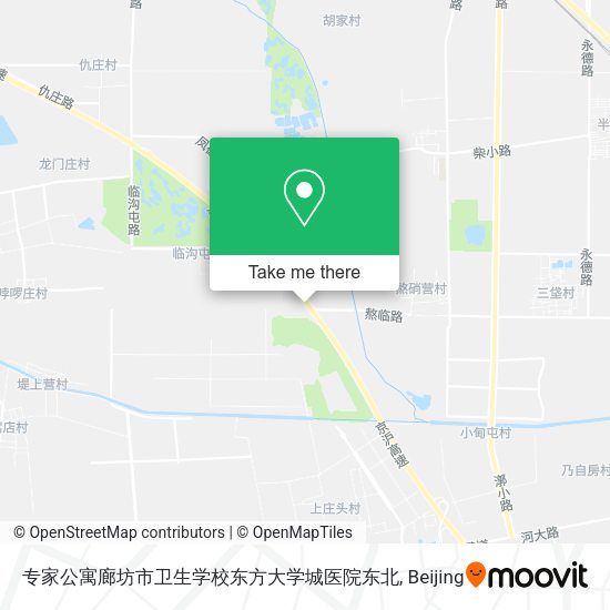 专家公寓廊坊市卫生学校东方大学城医院东北 map