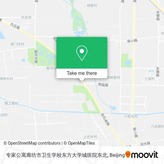 专家公寓廊坊市卫生学校东方大学城医院东北 map
