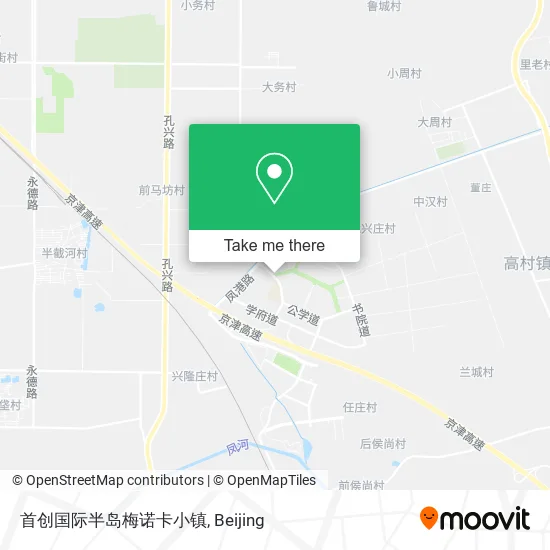 首创国际半岛梅诺卡小镇 map