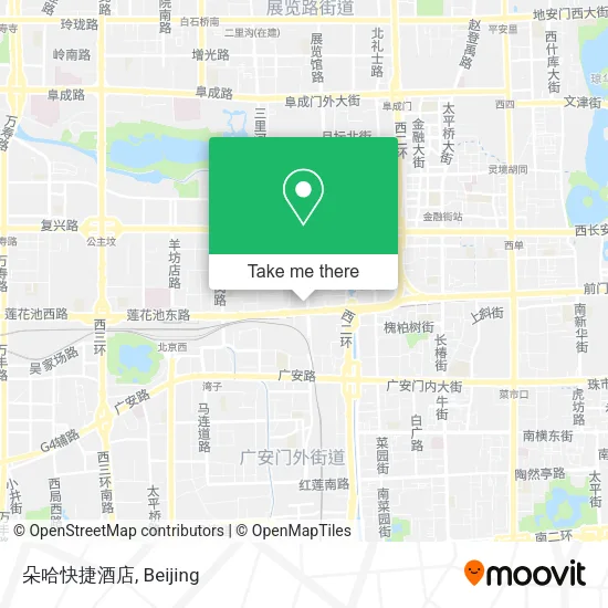 朵哈快捷酒店 map