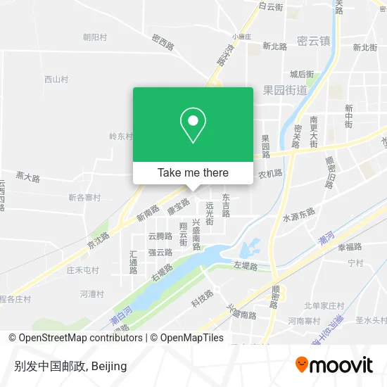 别发中国邮政 map