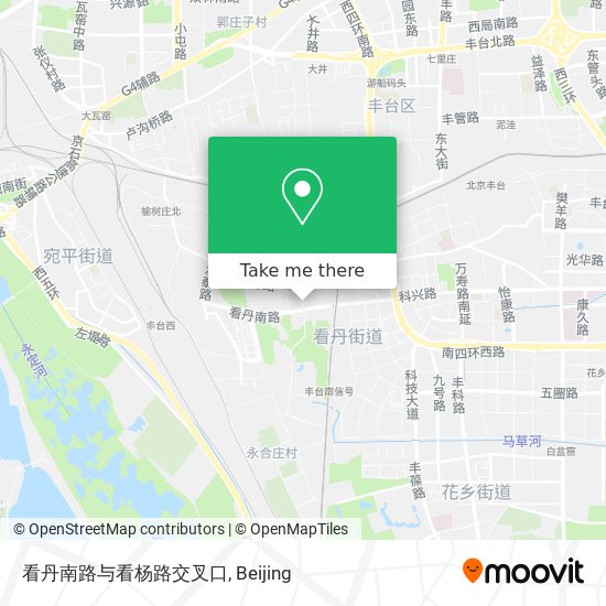 看丹南路与看杨路交叉口 map