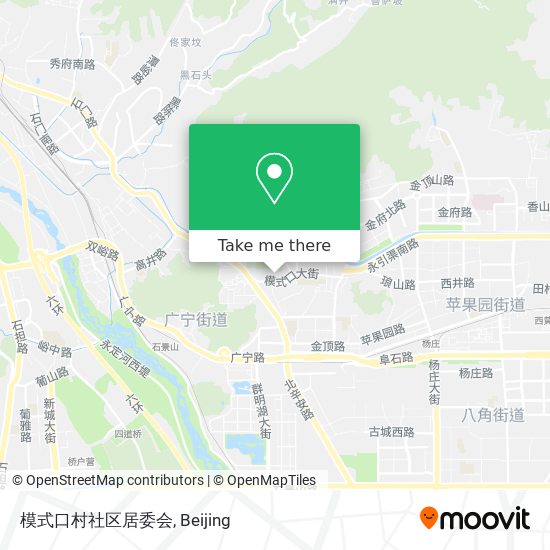 模式口村社区居委会 map