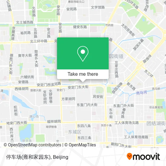 停车场(雍和家园东) map