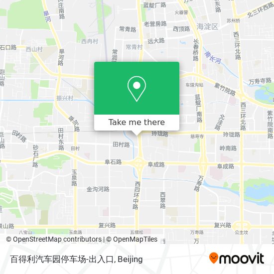 百得利汽车园停车场-出入口 map