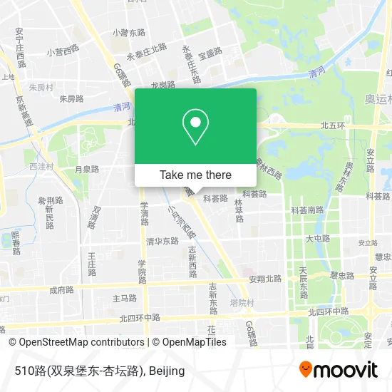 510路(双泉堡东-杏坛路) map