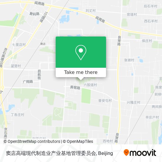 窦店高端现代制造业产业基地管理委员会 map
