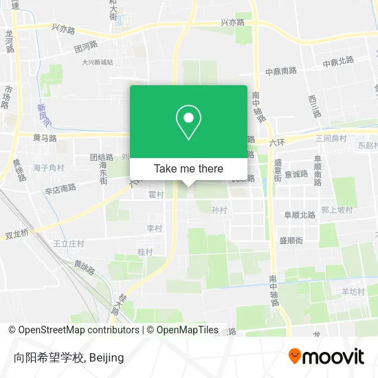 向阳希望学校 map