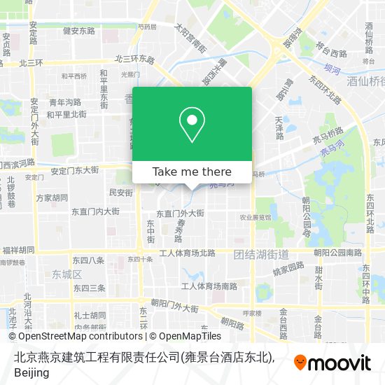 北京燕京建筑工程有限责任公司(雍景台酒店东北) map