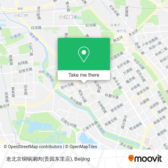 老北京铜锅涮肉(贵园东里店) map