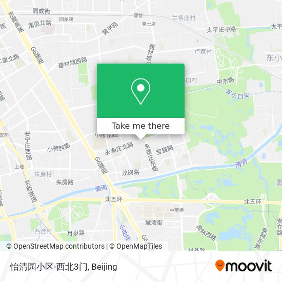 怡清园小区-西北3门 map