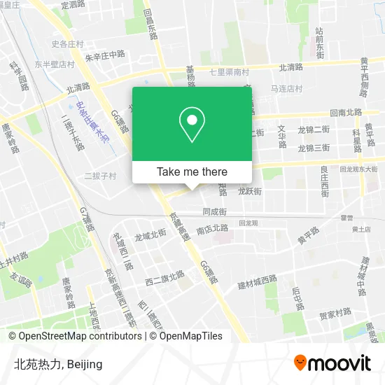 北苑热力 map