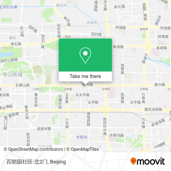 百朗园社区-北2门 map